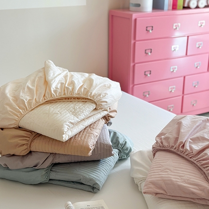 漫调2025新款全棉星星床垫保护套夹棉床笠-繁星 组合图仅供参考