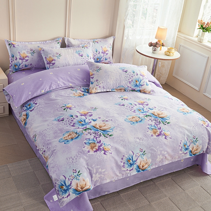 91家纺网 家纺一手货源 找家纺 （总）爱诗诺 2025加厚生态棉磨毛四件套高克重植物羊绒单被套大量现货