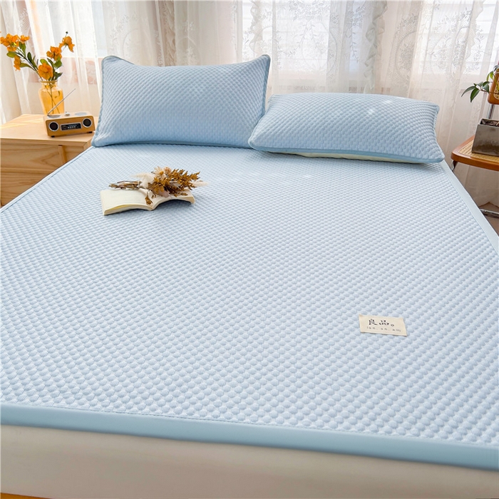 91家纺网 家纺一手货源 找家纺 （总）喜居 2025新款无印风豆豆席宽边平席冰豆豆凉豆豆凉席