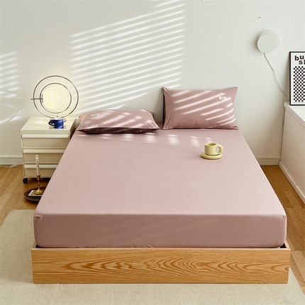 91家纺网 家纺一手货源 找家纺 （总）798家纺 2025新款全棉13070纯色双拼系列单床笠