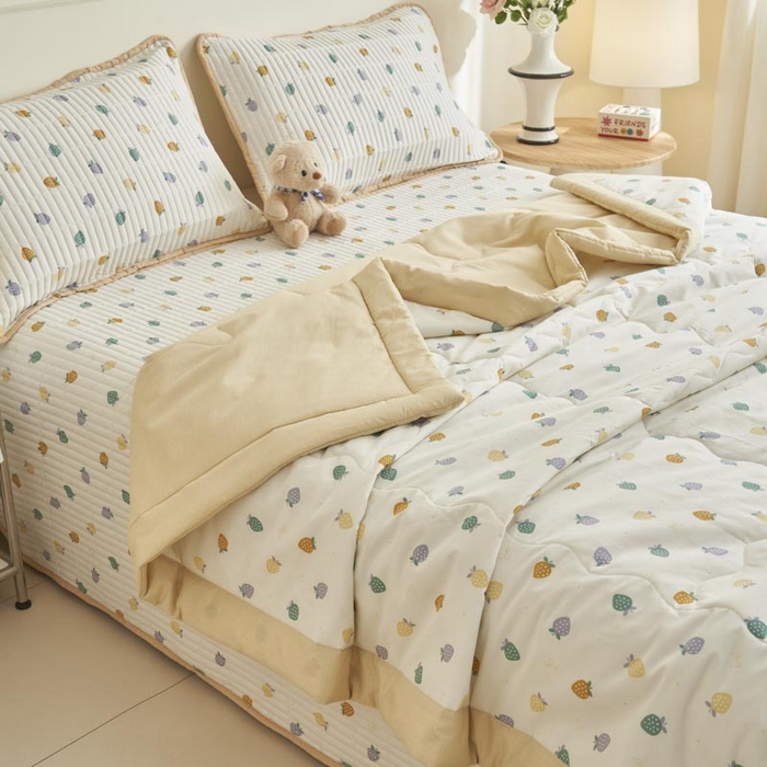 91家纺网 家纺一手货源 找家纺 子由家居 2025新款纯棉新疆棉花被被子被子 棉花被-丰收