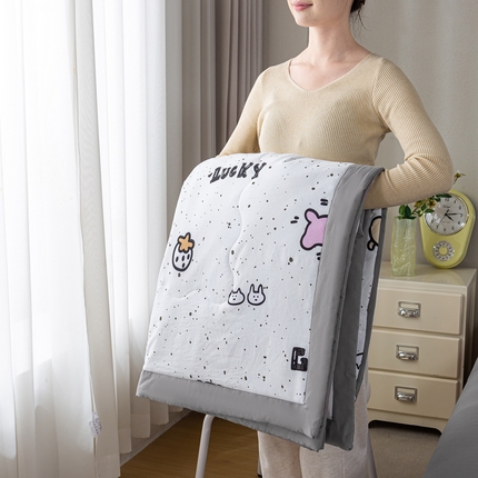 慕木家纺 2025新款A类水洗棉印花新疆棉花夏被空调被（抽空压缩可供跨境） 草莓兔