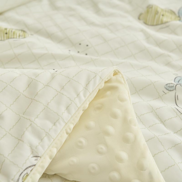 91家纺网 家纺一手货源 找家纺 子由家居 2025新款凉感丝豆豆夏被四件套 凉感豆豆被-小可爱