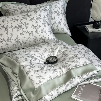 91家纺网 家纺一手货源 找家纺 （总）DC2025新款60支天丝印花夏被四件套