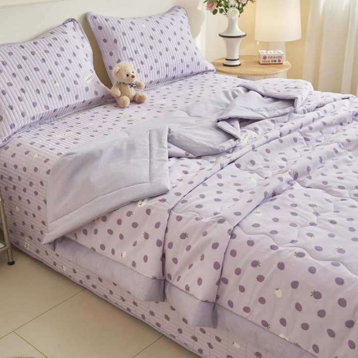 91家纺网 家纺一手货源 找家纺 子由家居 2025新款纯棉新疆棉花被被子被子 棉花被-草莓季