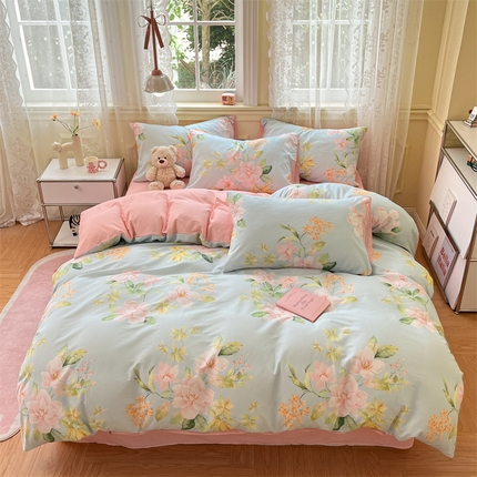 91家纺网 家纺一手货源 找家纺 （总）798家纺 2025新款全棉13370卡通印花四件套