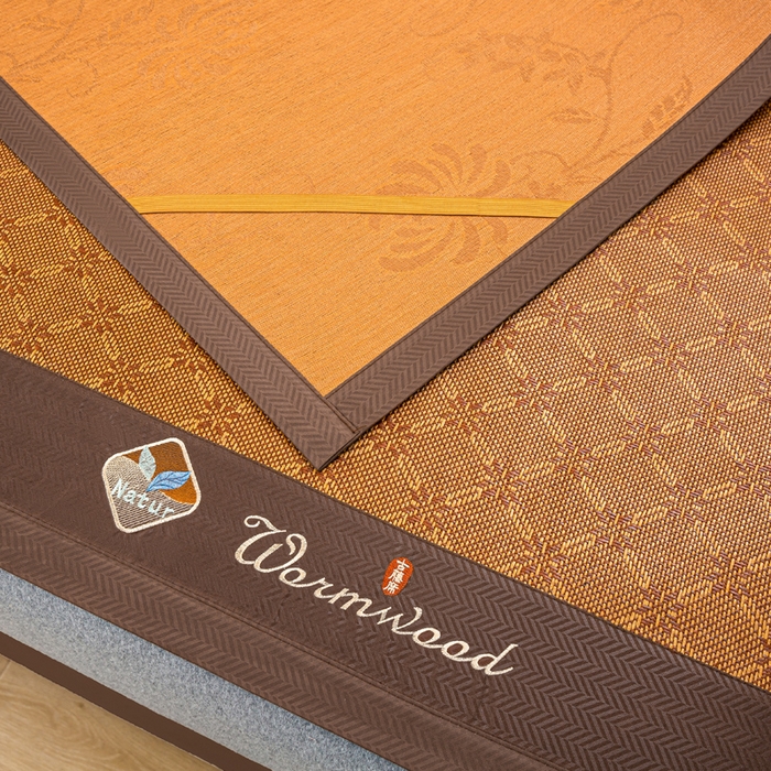 91家纺网 家纺一手货源 找家纺 81号家纺 2025新款古藤席三件套凉席三件套 古藤席-冰凌花