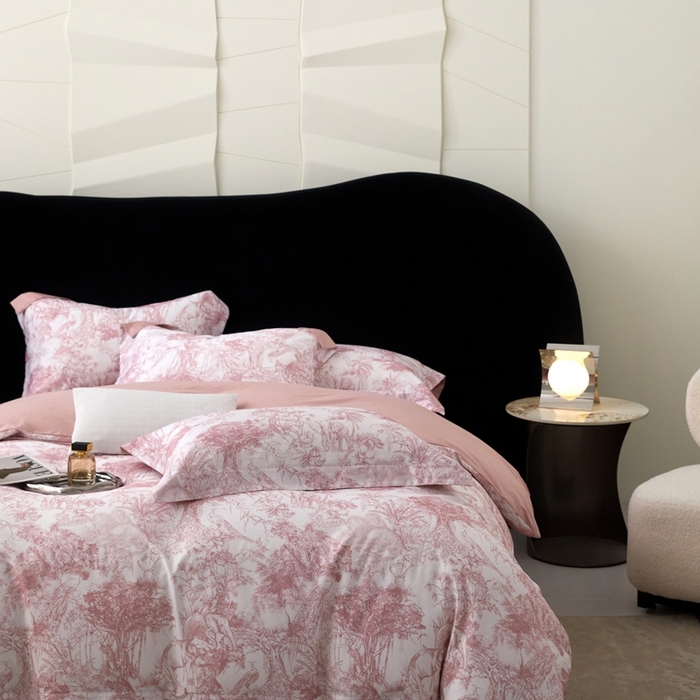 91家纺网 家纺一手货源 找家纺 2025春夏新款【奥斯汀】红金裸盖™棉全棉纯棉红金裸盖棉四件套 （标准号全网控价（折后券后）不低于199元） 奥斯汀-豆沙