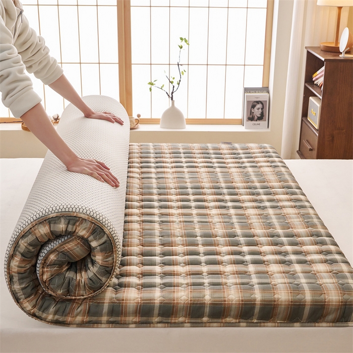 91家纺网 家纺一手货源 找家纺 艺博床垫 2025新款水洗棉棉花床垫成人款 古早格