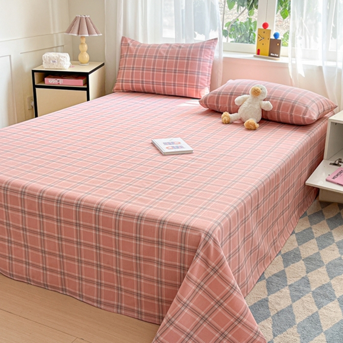 91家纺网 家纺一手货源 找家纺 莱通2025新款原棉老粗布床单 格调爱雅