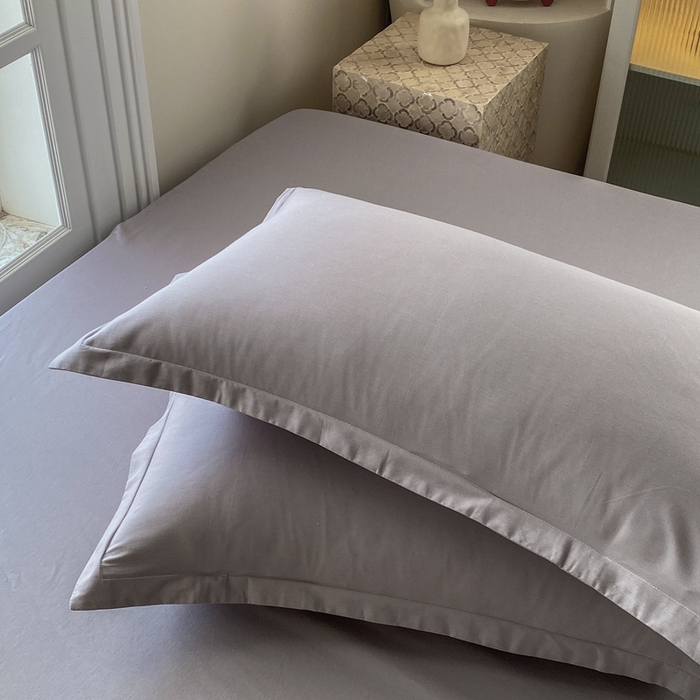 91家纺网 家纺一手货源 找家纺 凌云2025新款13372A类全棉床笠    简约灰