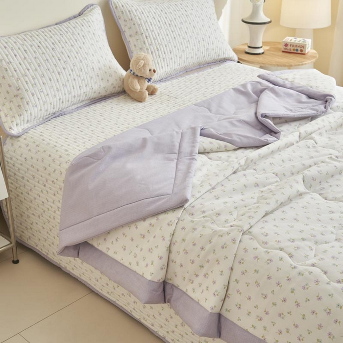 91家纺网 家纺一手货源 找家纺 子由家居 2025新款纯棉新疆棉花被被子被子 棉花被-花夕