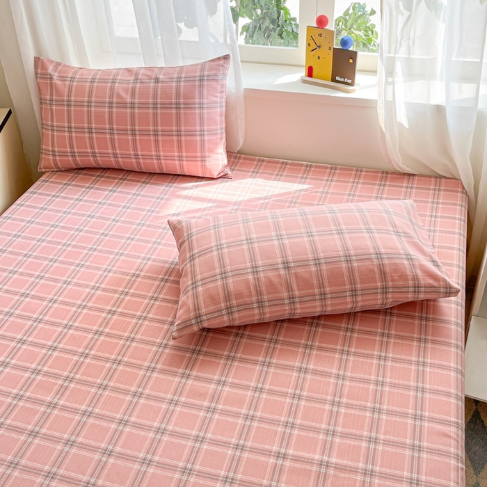 91家纺网 家纺一手货源 找家纺 莱通2025新款原棉老粗布床单 格调爱雅