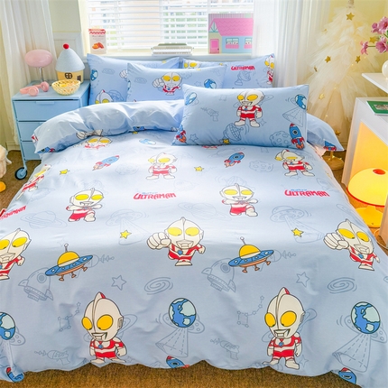 91家纺网 家纺一手货源 找家纺 （总）名兮家居 2025新款正版授权经典奥特曼全棉四件套【含防伪标】