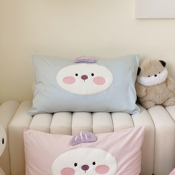 91家纺网 家纺一手货源 找家纺 （总）星野 2025新款双股澳棉精致刺绣四件套-奶油兔