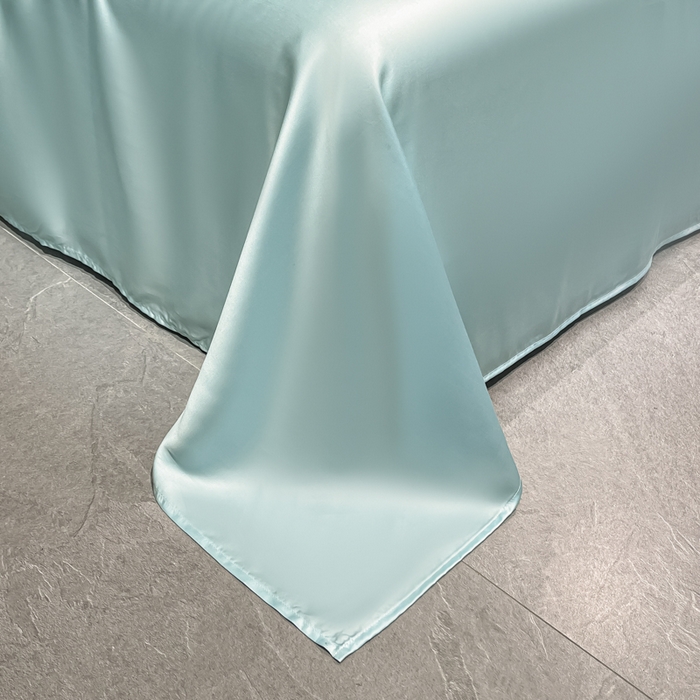 91家纺网 家纺一手货源 找家纺 如一 2025新款水洗冰丝麻绳夏被四件套天鹅系列 天鹅-梵星兰