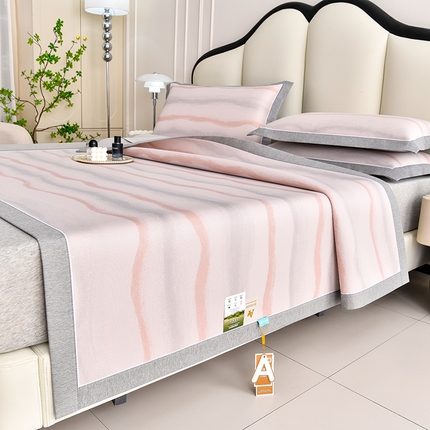 91家纺网 家纺一手货源 找家纺 （总）小牛席业 2025新款【高端凉感系列】锦绣凉感冰丝席系列凉席藤席冰藤席冰丝席竹席空调席草席乳胶席凉感豆豆席