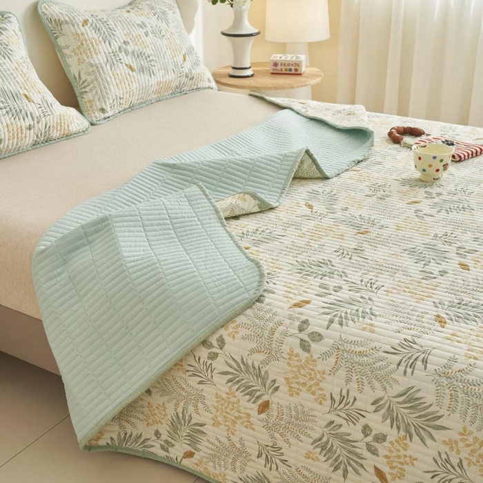 91家纺网 家纺一手货源 找家纺 （总）子由家居 2025新款纯棉印花夹棉床盖