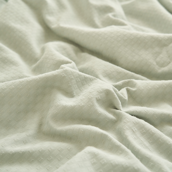 91家纺网 家纺一手货源 找家纺 子由家居 2025新款雪花棉提花大豆被被子被芯 雪花棉-浅蓝