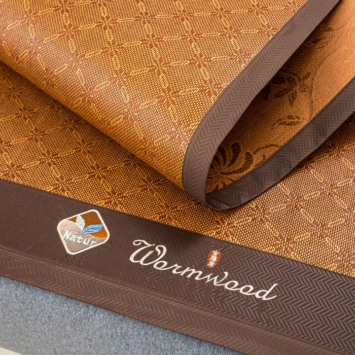 91家纺网 家纺一手货源 找家纺 81号家纺 2025新款古藤席三件套凉席三件套 古藤席-冰凌花