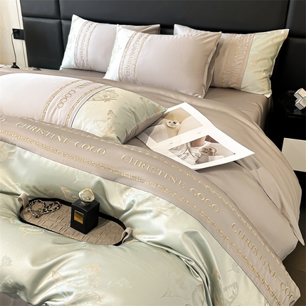 91家纺网 家纺一手货源 找家纺 （总）dc2025新款60天丝雕花系列四件套