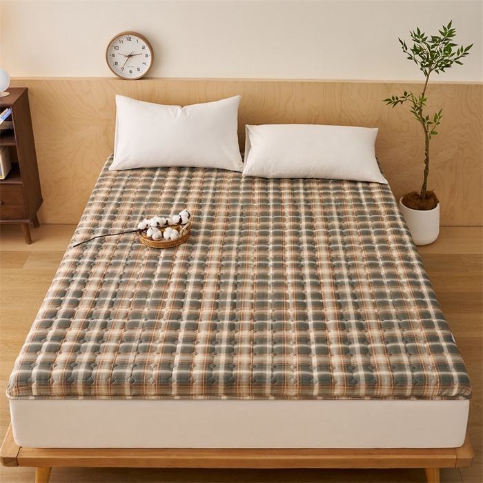 91家纺网 家纺一手货源 找家纺 艺博床垫 2025新款水洗棉棉花床垫成人款 古早格