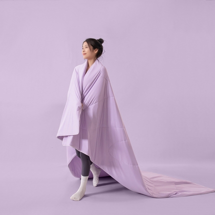 栩裕纺织2025新款锦纶凉感雪糕夏被夏凉被空调被 梦幻紫