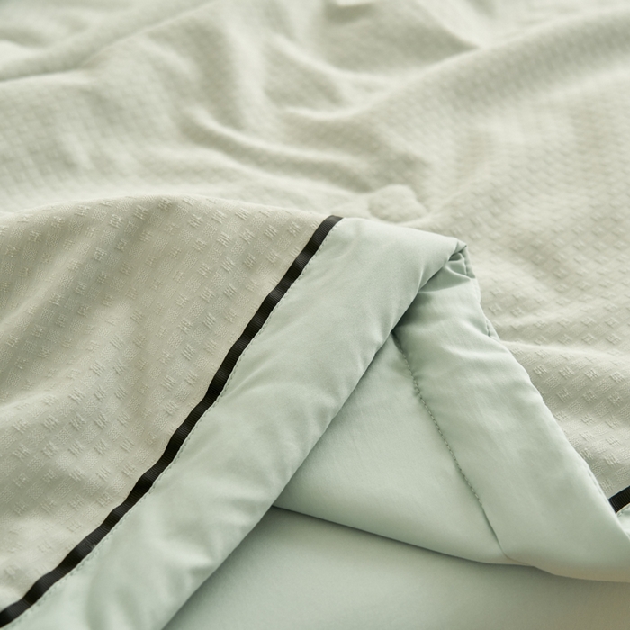 91家纺网 家纺一手货源 找家纺 子由家居 2025新款雪花棉提花大豆被被子被芯 雪花棉-浅蓝