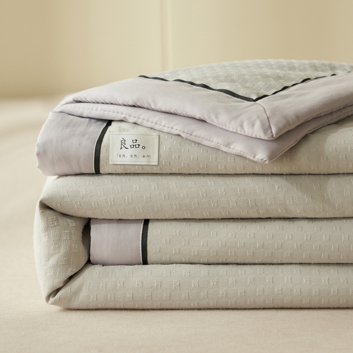 91家纺网 家纺一手货源 找家纺 子由家居 2025新款雪花棉提花大豆被被子被芯 雪花棉-浅灰