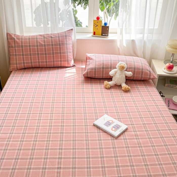 91家纺网 家纺一手货源 找家纺 莱通2025新款原棉老粗布床单 格调爱雅