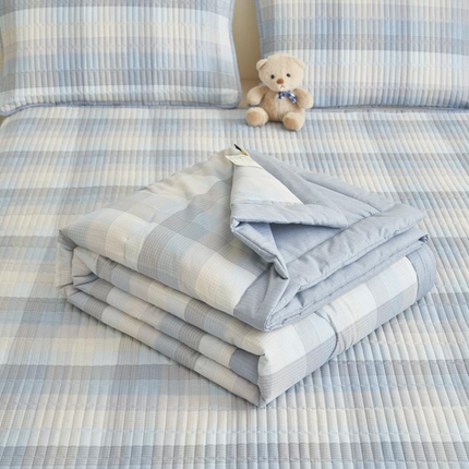 子由家居 2025新款纯棉新疆棉花被被子被子 棉花被-经典格