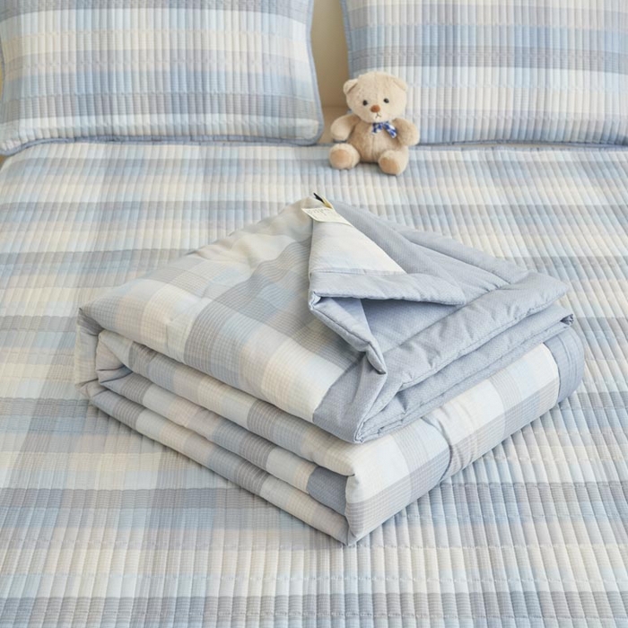 91家纺网 家纺一手货源 找家纺 子由家居 2025新款纯棉新疆棉花被被子被子 棉花被-经典格