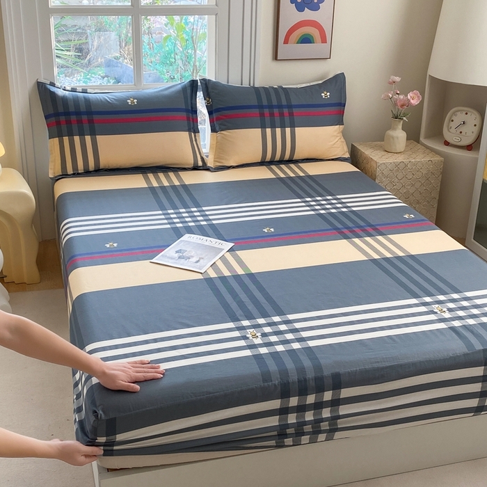 91家纺网 家纺一手货源 找家纺 凌云2025新款13372A类全棉床笠    品质生活