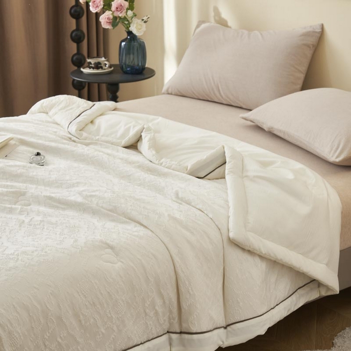 91家纺网 家纺一手货源 找家纺 （总）子由家居 2025新款水洗浮雕大豆被被子被芯