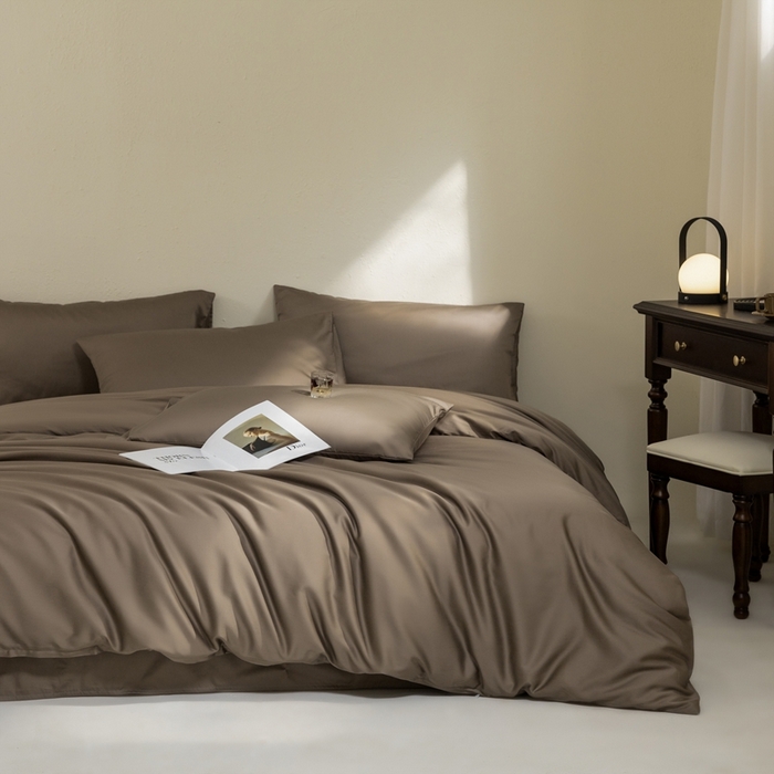 91家纺网 家纺一手货源 找家纺 121  2025新款亲肤柔软天丝棉四件套-小满春曲 慕斯