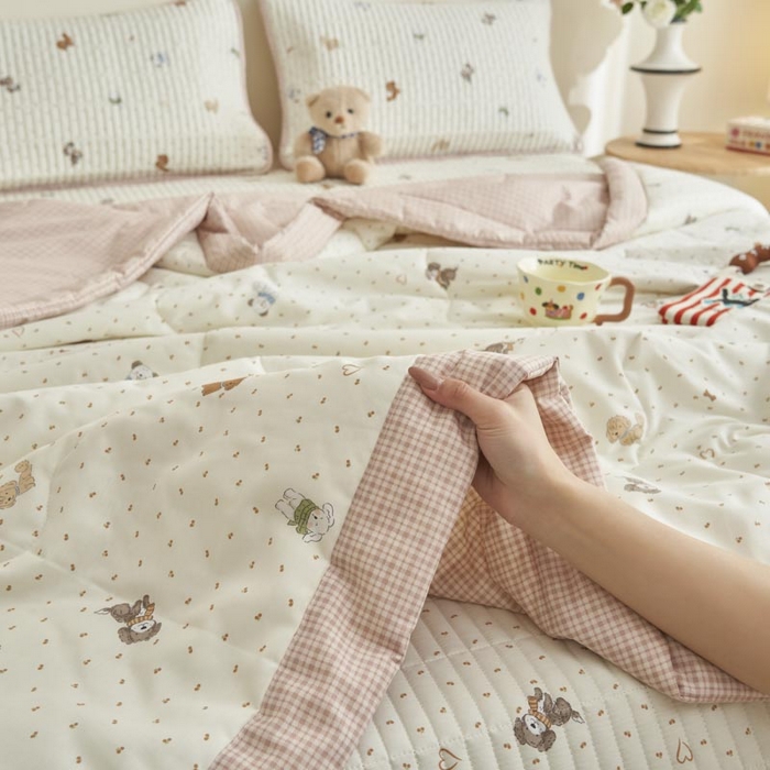 91家纺网 家纺一手货源 找家纺 子由家居 2025新款纯棉新疆棉花被被子被子 棉花被-萌宠小狗