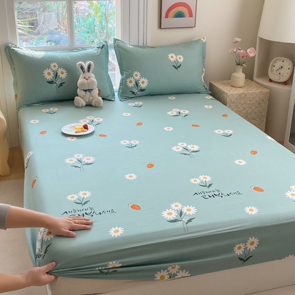 91家纺网 家纺一手货源 找家纺 （总）凌云  2025新款A类全棉13372全棉印花床笠三件套