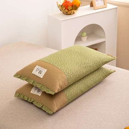 91家纺网 家纺一手货源 找家纺 （总）枕之坊 2025新款全棉双层小碎花纯荞麦枕