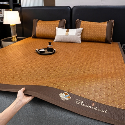 91家纺网 家纺一手货源 找家纺 （总）81号家纺 2025新款古藤席三件套凉席三件套