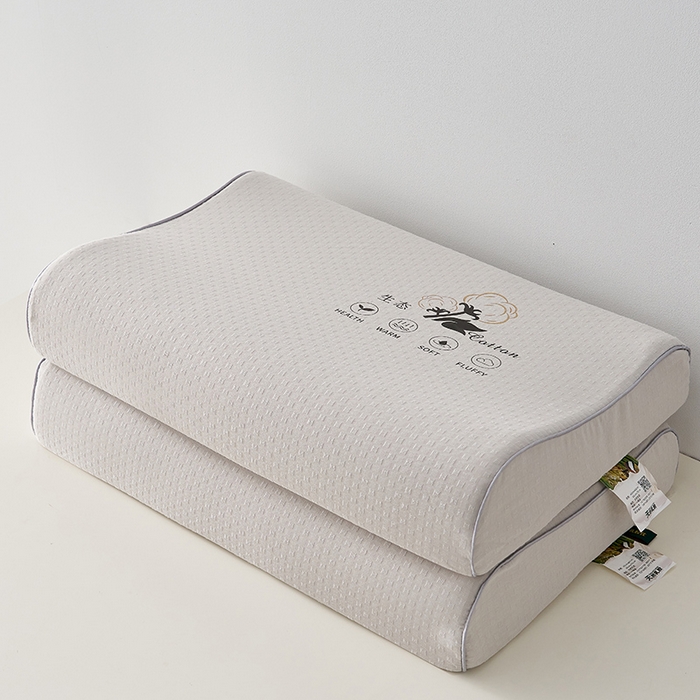 91家纺网 家纺一手货源 找家纺 沃兰国际 2025新款生态乳胶枕枕头枕芯 灰色颗粒