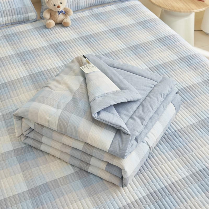 91家纺网 家纺一手货源 找家纺 子由家居 2025新款纯棉新疆棉花被被子被子 棉花被-经典格