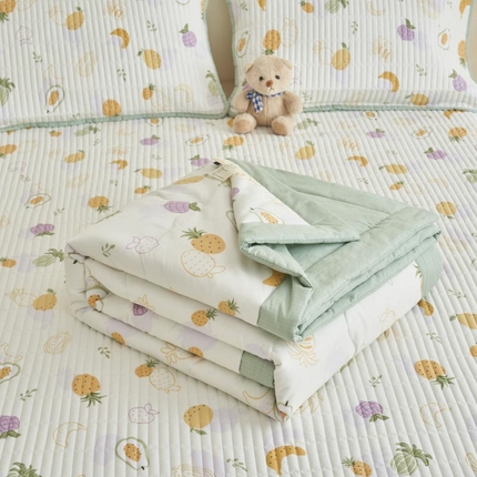 子由家居 2025新款纯棉新疆棉花被被子被子 棉花被-热带水果