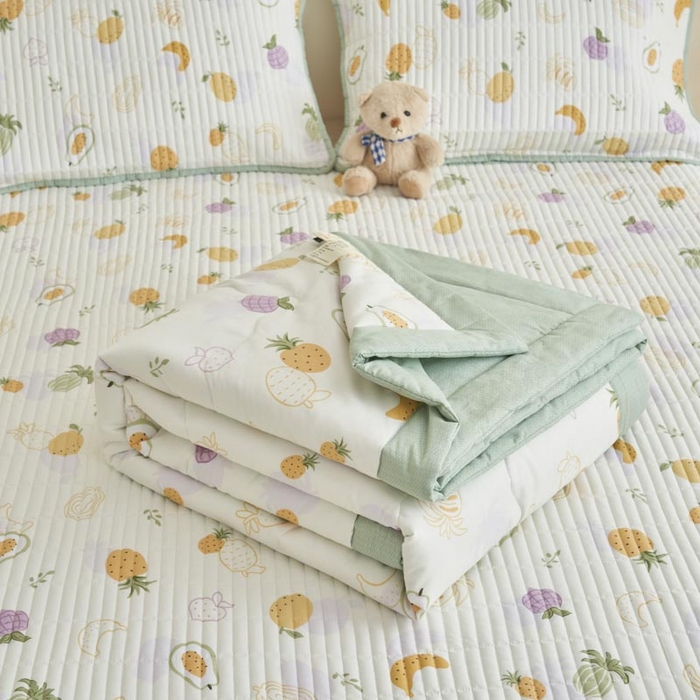 91家纺网 家纺一手货源 找家纺 子由家居 2025新款纯棉新疆棉花被被子被子 棉花被-热带水果