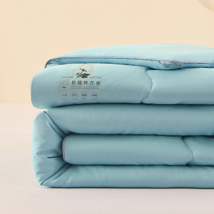 91家纺网 家纺一手货源 找家纺 优布加2025新款亲肤舒适棉花夏被夏凉被空调被 海洋蓝