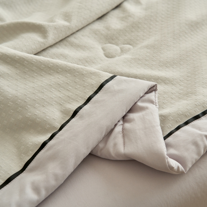 91家纺网 家纺一手货源 找家纺 子由家居 2025新款雪花棉提花大豆被被子被芯 雪花棉-浅灰