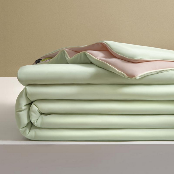 91家纺网 家纺一手货源 找家纺 子由家居 2025新款锦纶凉感大豆纤维夏被被子被芯 即刻凉感-水绿