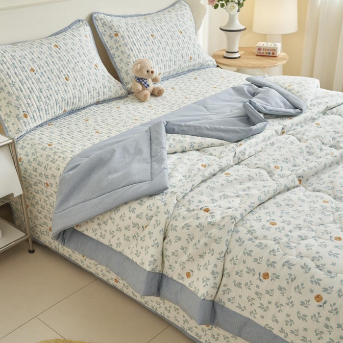 91家纺网 家纺一手货源 找家纺 子由家居 2025新款纯棉新疆棉花被被子被子 棉花被-花千朵