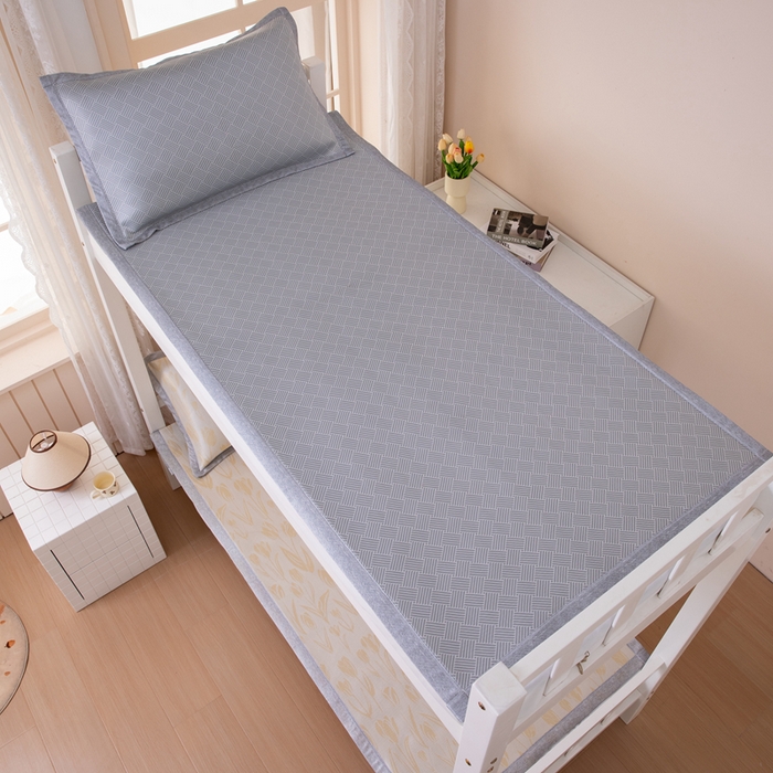 91家纺网 家纺一手货源 找家纺 （总）凌云 2025新款学生宿舍提花凉感冰丝席