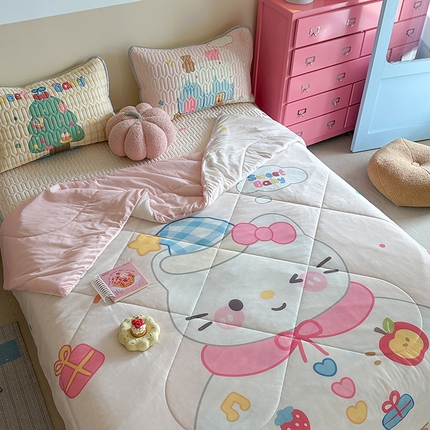 91家纺网 家纺一手货源 找家纺 （总）美乐迪家纺2025新款凉感丝乳胶凉席夏被夏凉被空调被