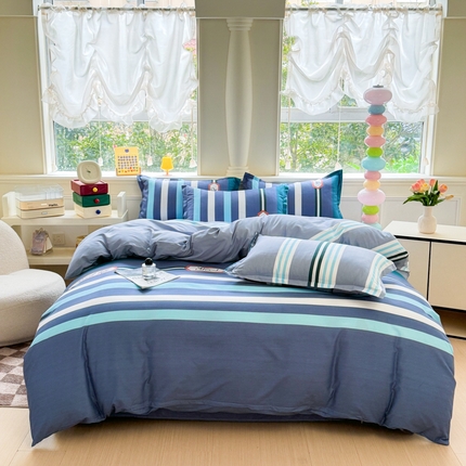 91家纺网 家纺一手货源 找家纺 （总）佑佳家纺 2025年新款铂金棉芦荟棉学生三件套四件套 单被套 单枕套「支持定做各种尺寸」